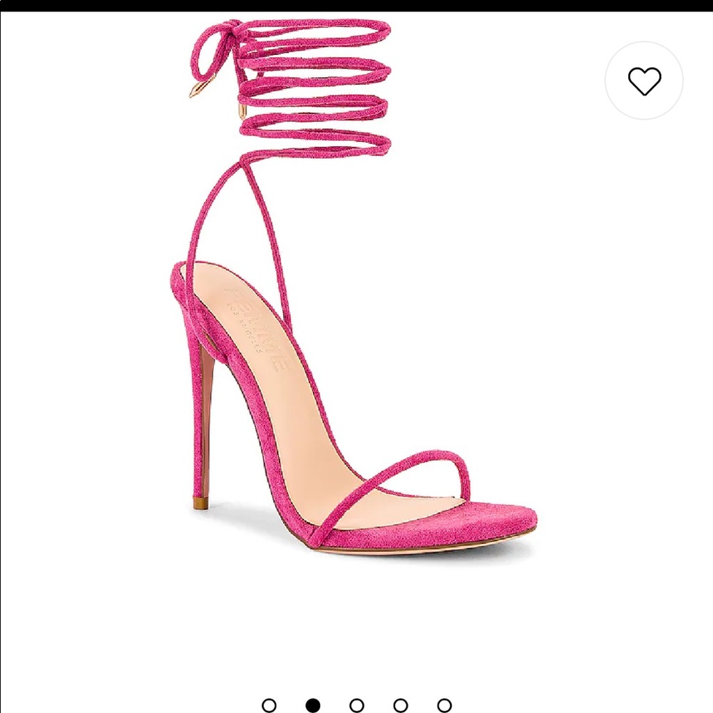 Barely There Lace Up Heel